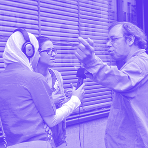 Personne interviewée dans la rue